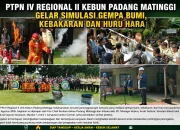 PTPN IV Regional II Unit Kebun Padang Matinggi Gelar Simulasi Gempa Bumi, Kebakaran, dan Huru-Hara